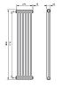 Дизайн-радиатор стальной секционный Arbonia 1800  6 секций