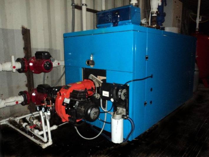 Автоцентр в Хабаровске. Котельная на отработке