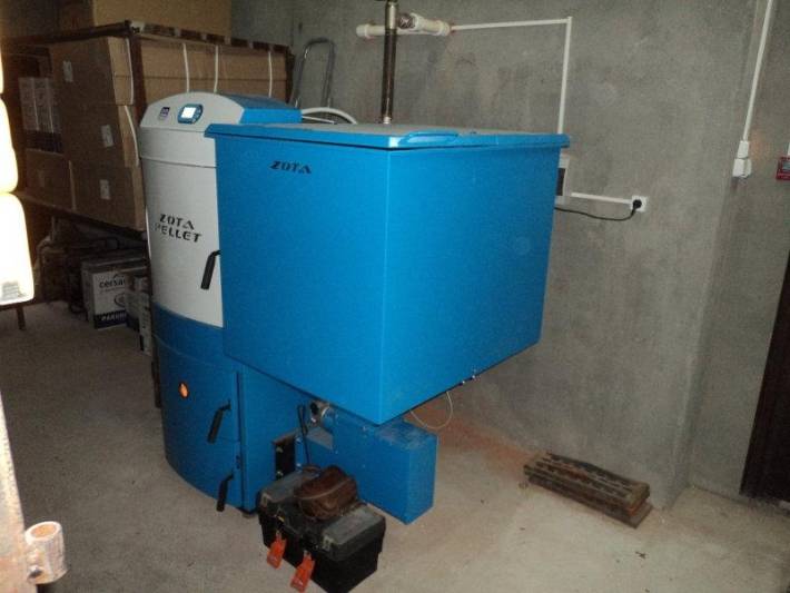 Автоматическая пеллетная котельная 60кВт на Выборгской