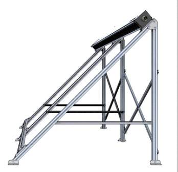Рама и трубкоприемник солнечного коллектора  ZZB4.0-25BCG Simple (без трубок)