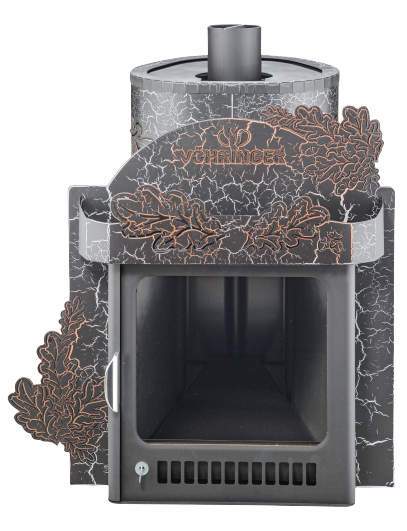 Печь-каменка Ферингер Малютка ПФ (Дубы) нерж 18м3