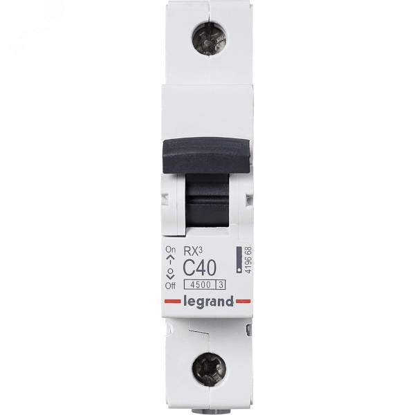 Выключатель автоматический однополюсный RX3 C 40А 4,5кА Daccord/Legrand
