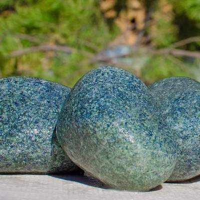 Камень для бани Змеевик галтованный, 40-150 мм, 20 кг