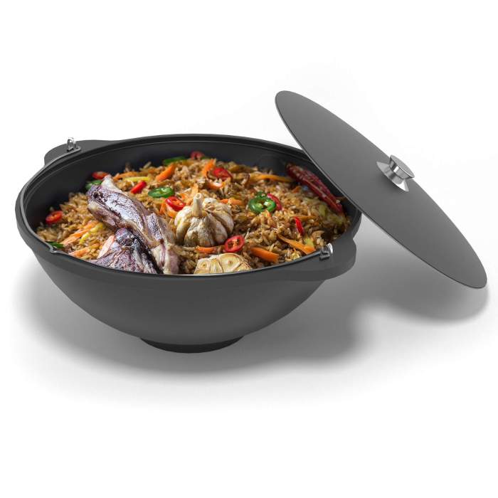 Казан чугунный Везувий 6л с ручкой (Без крышки)