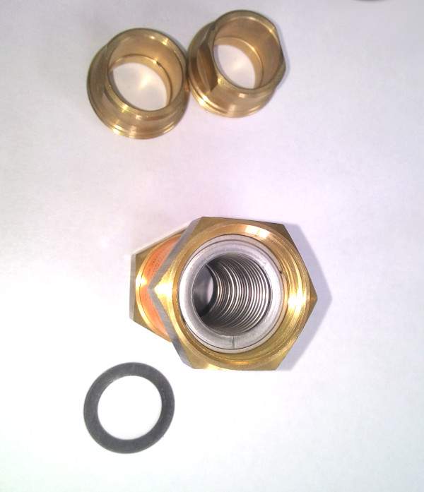 Компенсатор осевой сильфонный MEIBES SI 10 DN 22 (вн. резьба 1'' или пайка d=22мм)