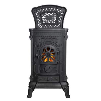 Печь-камин чугунный Везувий А-07 &quot;Антрацит&quot;