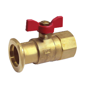 Запорный шаровый кран из латуни FL*BP 1&quot; (Ду 25 мм) Meibes
