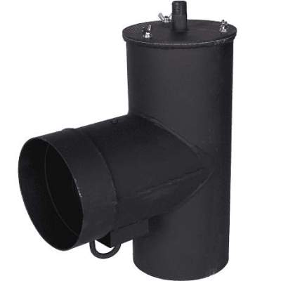 Патрубок дымохода вертикальный D=120 (Тройник)