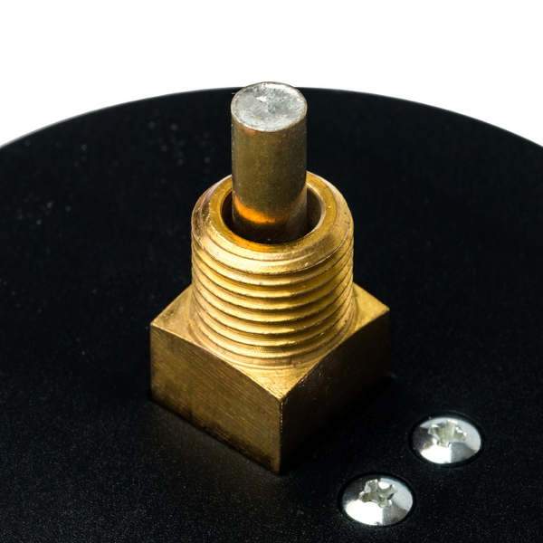 Термоманометр аксиальный 80 мм,1/2", 6 бар, STOUT с авт. запорным клапаном