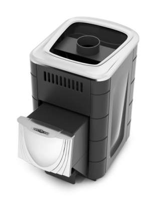 Печь-каменка TMF Компакт Inox 2017 антрацит (дверца без стекла)