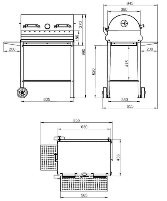 Гриль-мангал Везувий «От Шефа»