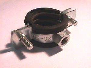 Хомут стальной с рез.уплот M8/M10 26-30мм 3/4&quot; Strongman