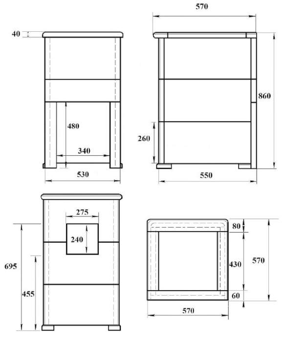 Комплект "Легенда Русский пар 18 (240)" Пироксенит Элит, S-40