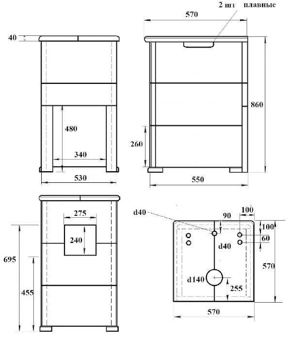 Комплект "Легенда Русский пар 18 (240)" NEXT Талькохлорит, S-40
