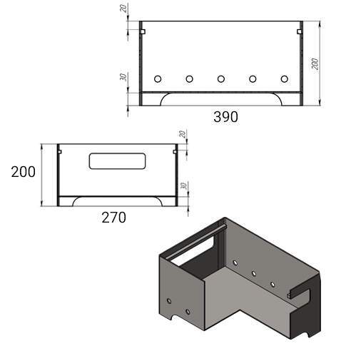 Мангал Везувий "Турист" №1 с чугунной решеткой "СТЕЙК" на подставке