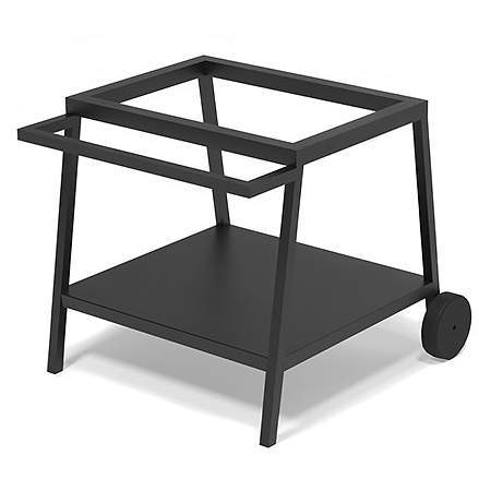 Мангал Везувий "Турист" №2 с чугунной решеткой "СТЕЙК" на подставке