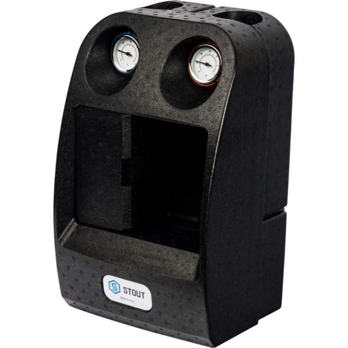 Насосная группа STOUT 1" с термостатическим клапаном без насоса в теплоизоляции