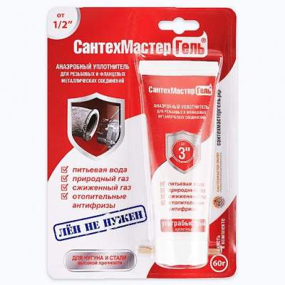 Сантехмастер гель Красный, тюбик 60 г, блистер