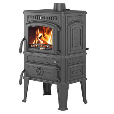 Печь-камин чугунный Везувий LV-12 &quot;Антрацит&quot;