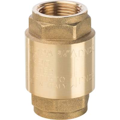 Клапан обратный пружинный муфтовый с металлическим седлом  3/4'' STOUT
