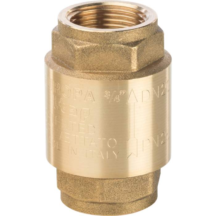 Клапан обратный пружинный муфтовый с металлическим седлом  3/4'' STOUT