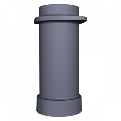 Чугунная НИЖНЯЯ труба для шибера ИСКАНДЕР 115/300