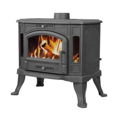 Печь-камин чугунный Везувий KZ-14 &quot;Антрацит&quot;