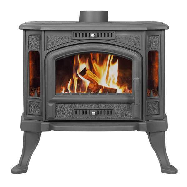 Печь-камин чугунный Везувий KZ-14 "Антрацит"