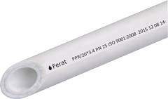 Труба PP-AL, арм. алюминием, 50х8,3мм (белый), PN 25, Ferat