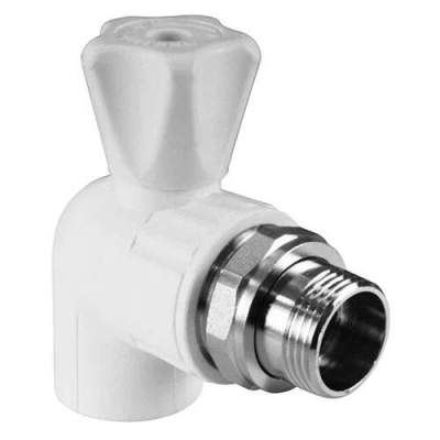 Кран шаровой для радиатора угловой PPR 25х1/2 нар.р. Valfex