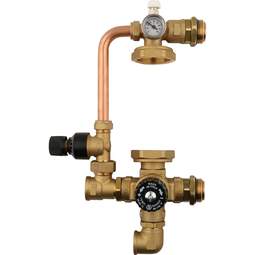 Насосно-смесительный узел с термостатическим клапаном и байпасом, без насоса  STOUT