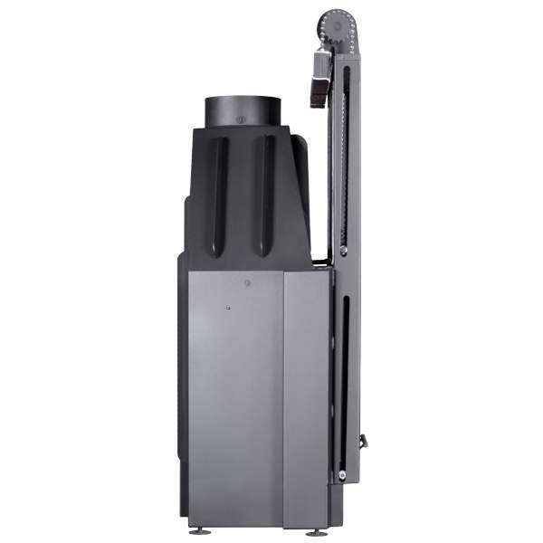 Каминная топка АЛЬФА 800KВ с контргрузом черный шамот