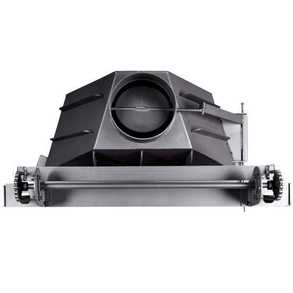 Каминная топка АЛЬФА 800KВ с контргрузом черный шамот