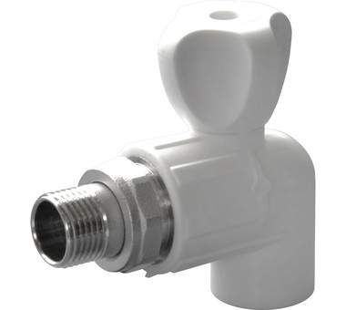 Кран шаровой для радиатора угловой PPR 25х3/4 с нар.р.