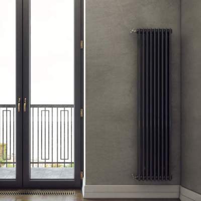 Дизайн-радиатор вертикальный Arbonia 1800  8 секций Anthrazit-metallic