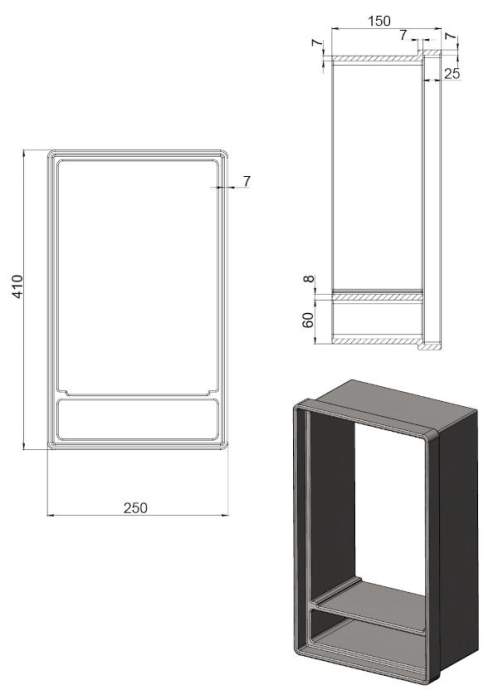 Чугунный топочный туннель "Steam Master 18,24"