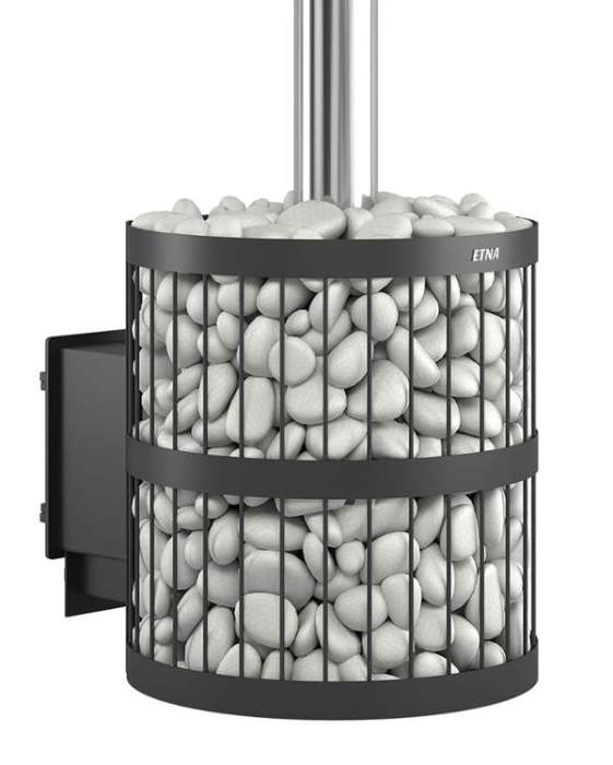 Печь-каменка чугунная ЭТНА 18 Стандарт дверца ДТ-4С со стеклом