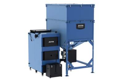 Котел универсальный автоматический твердотопливный ZOTA &quot;Maxima&quot; - 250 два шнека+бункер 800л