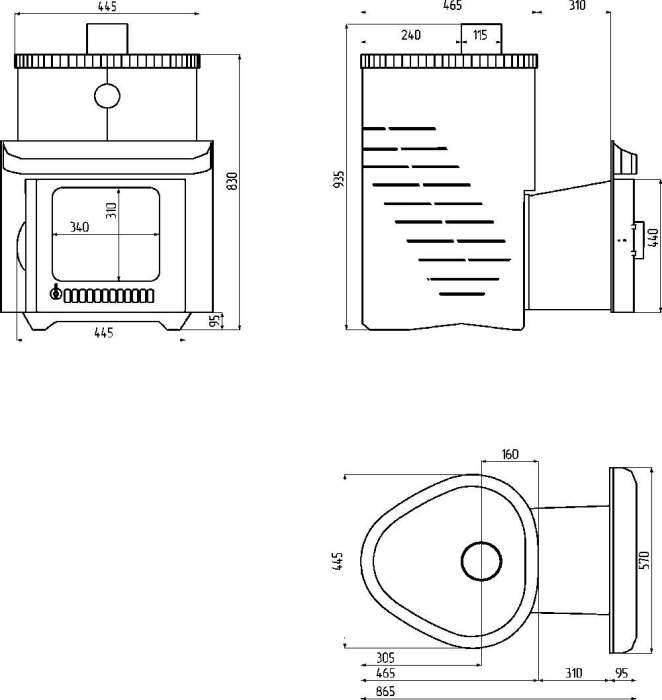 Печь-каменка Ферингер Малютка ПФ (Лайн) нерж 18м3