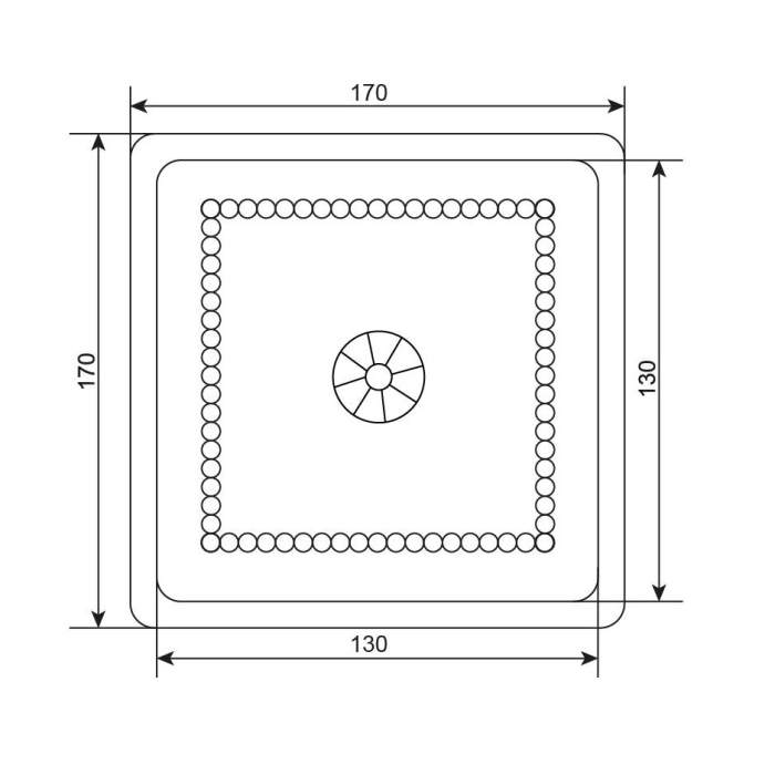 Дверка ВЕЗУВИЙ прочистная 235 (Бронза)
