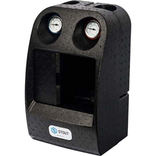 Насосная группа STOUT 1" с прямым контуром без насоса в теплоизоляции