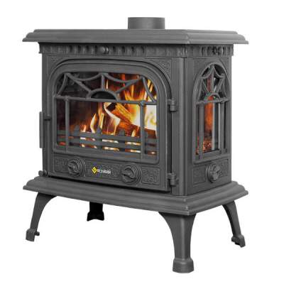 Печь-камин чугунный Везувий HR-15Р &quot;Антрацит&quot;