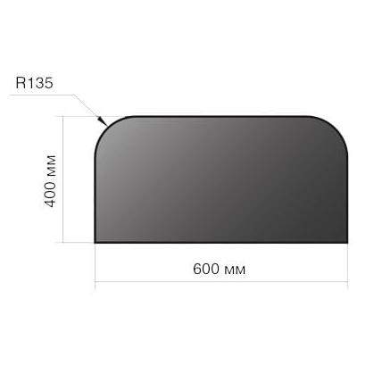 Лист предтопочный Везувий 400*600*1.0мм R135 бронза