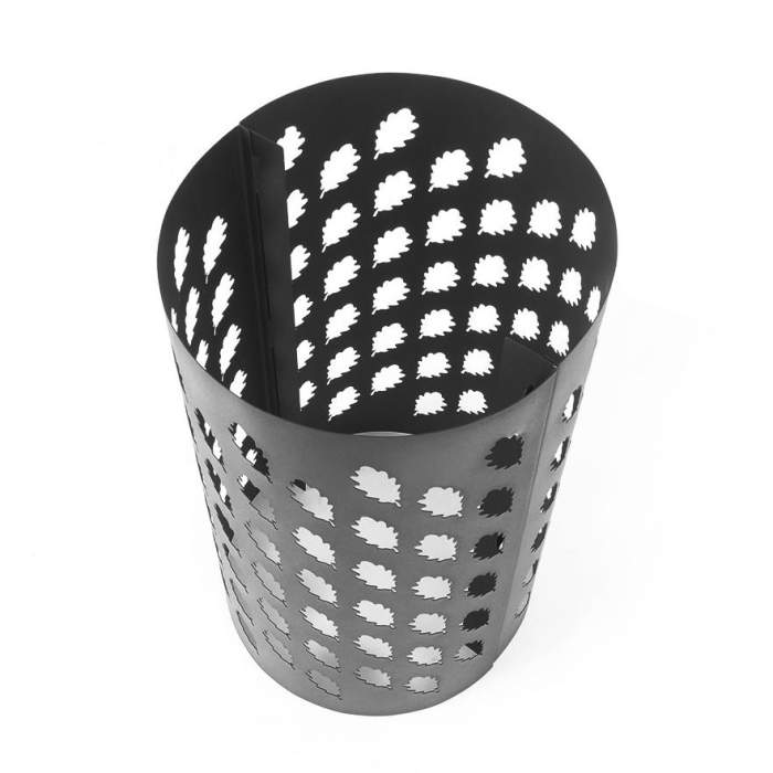 Сетка для камней на трубу "ДУБОВЫЙ ЛИСТ" BLACK, L-750