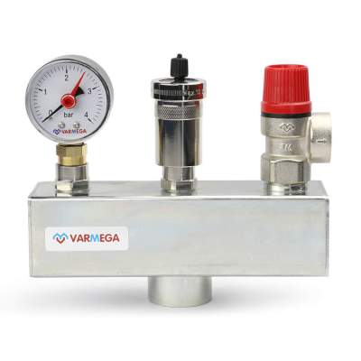 Группа безопасности котла 1&quot;, сталь, до 100 кВт Varmega
