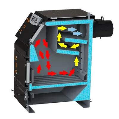 Котел твердотопливный ЗОТА "Тополь-ВК" 22кВт c верхней загрузкой