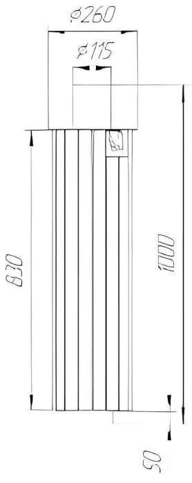 Экономайзер Ферингер (Змеевик наборный), 1 м