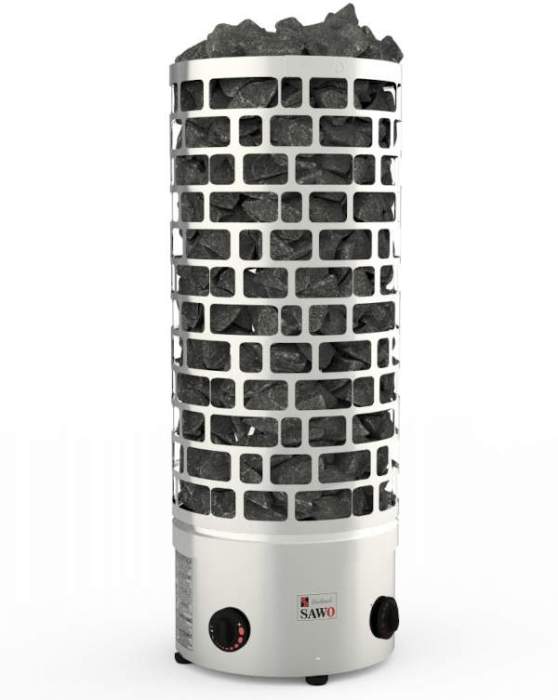 Электрокаменка SAWO ARIES  7.5кВт напольная,  встроенный пульт