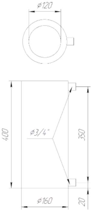 Регистр Ферингер в кожухе (Русалка), 1 м