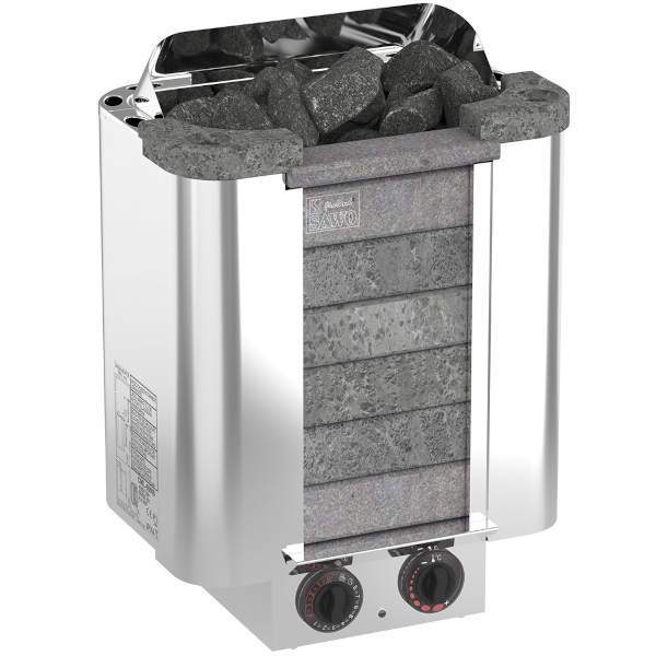 Электрокаменка SAWO CUMULUS 8кВт настенная,  встроенный пульт, талькохлорит